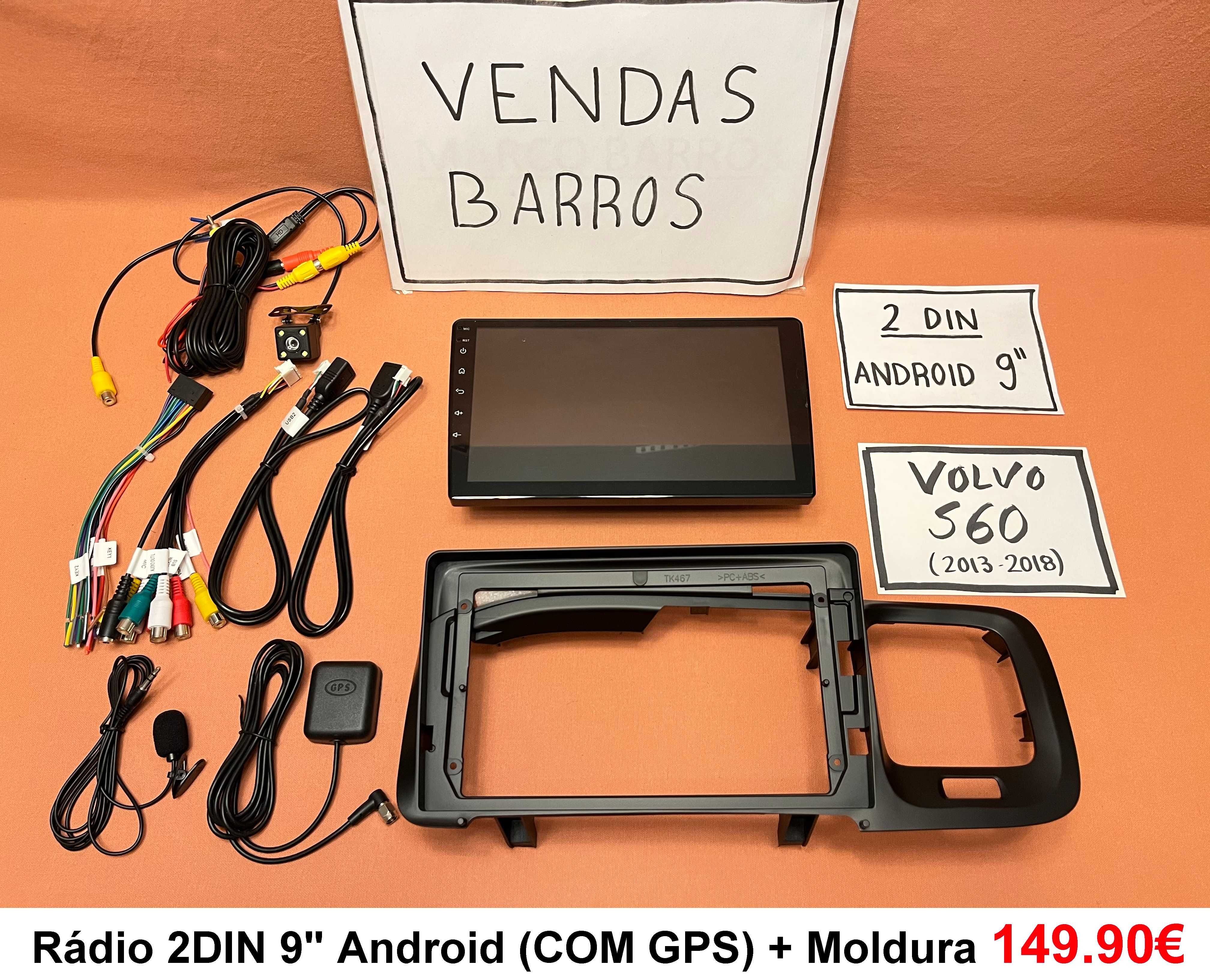 (NOVO) Rádio 2DIN 9" • VOLVO S60 / V60 / XC60 • Android [4+32GB] GPS