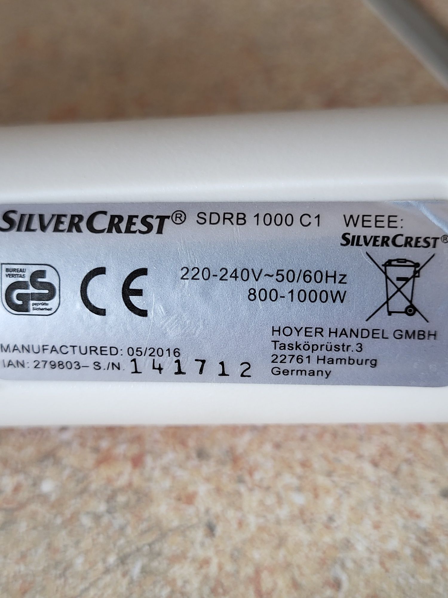 Silver Crest SDRB 1000 C1