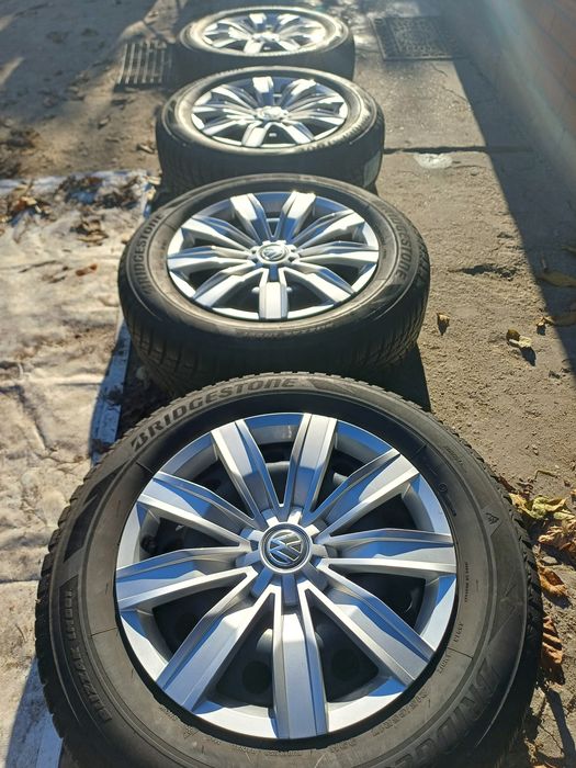 Jak nowe koła zima 17" 5x112 VW Tiguan 2016- Bridgestone Blizzak LM001