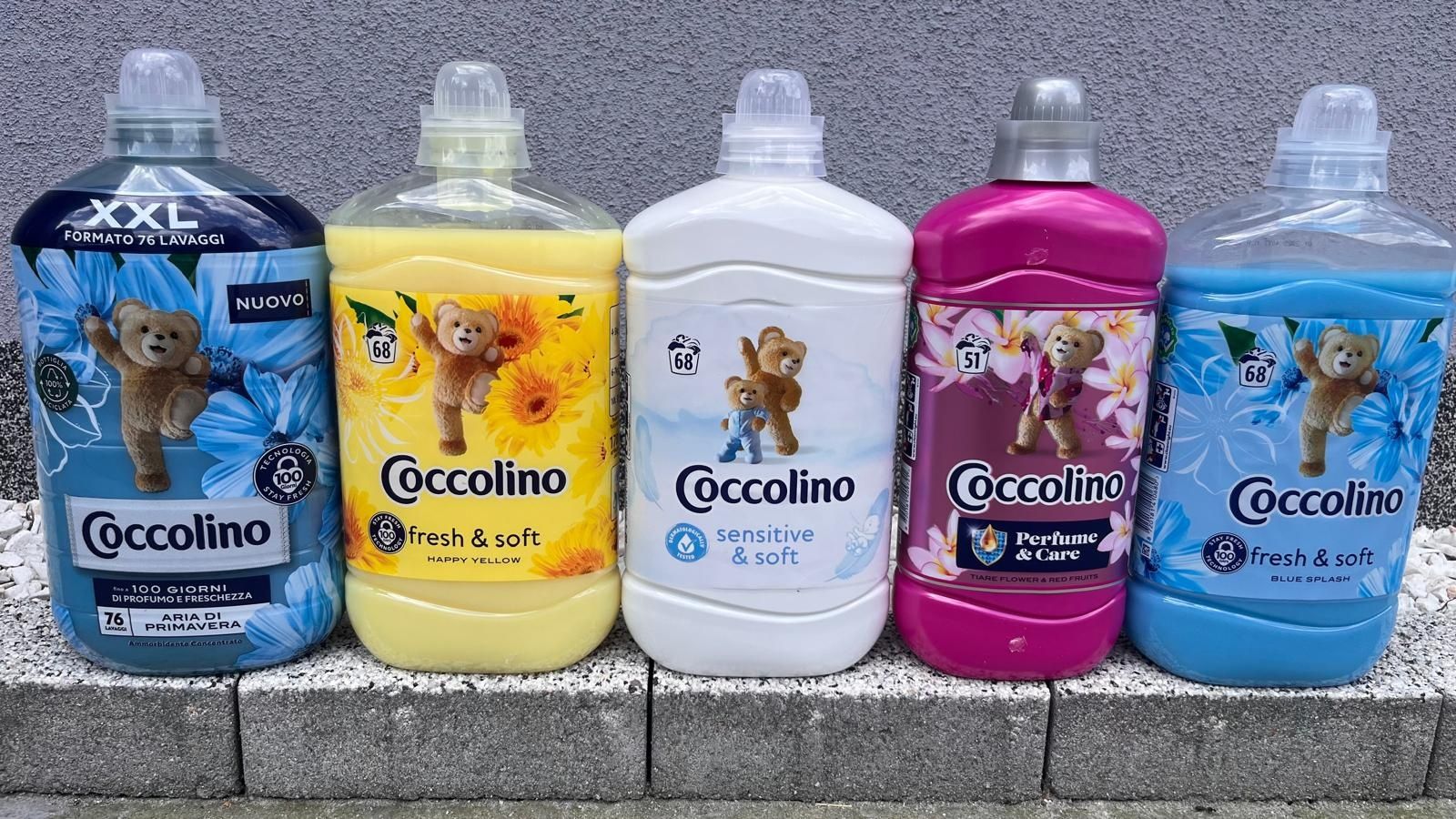 5 x płyn do płukania 1,7 l coccolino