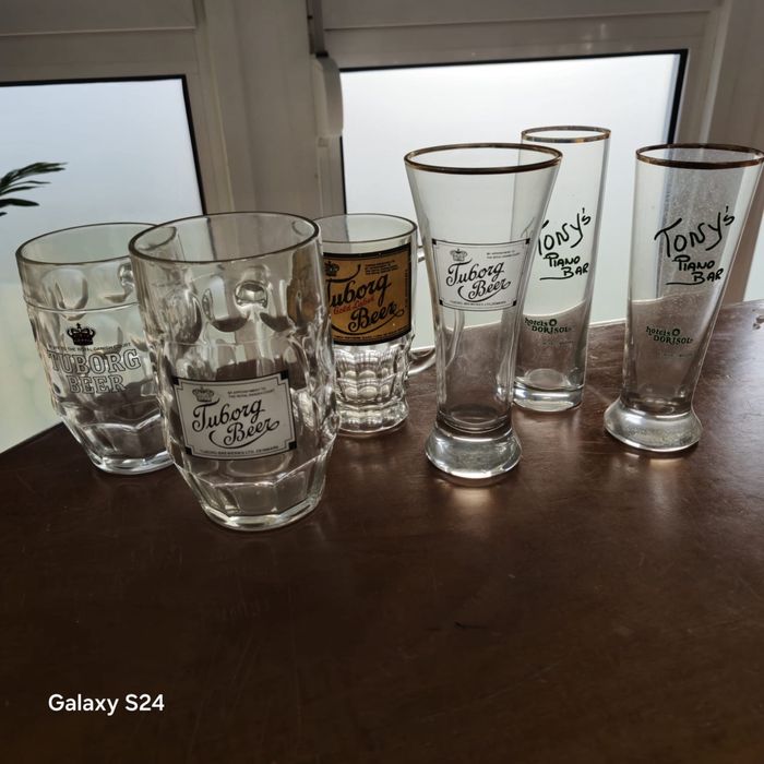 Coleção copos de cerveja