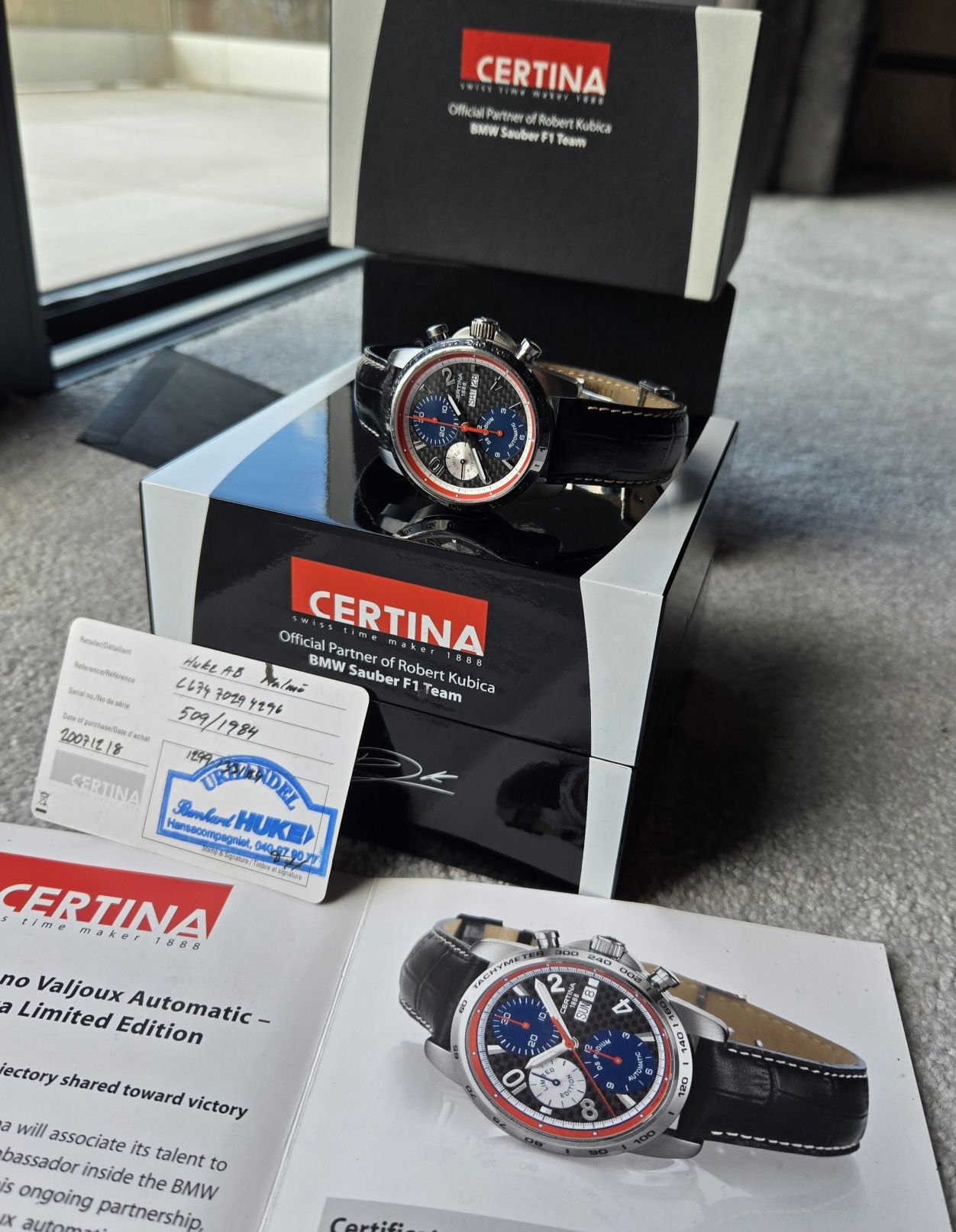 Certina DS Podium Robert Kubica full set stan idealny