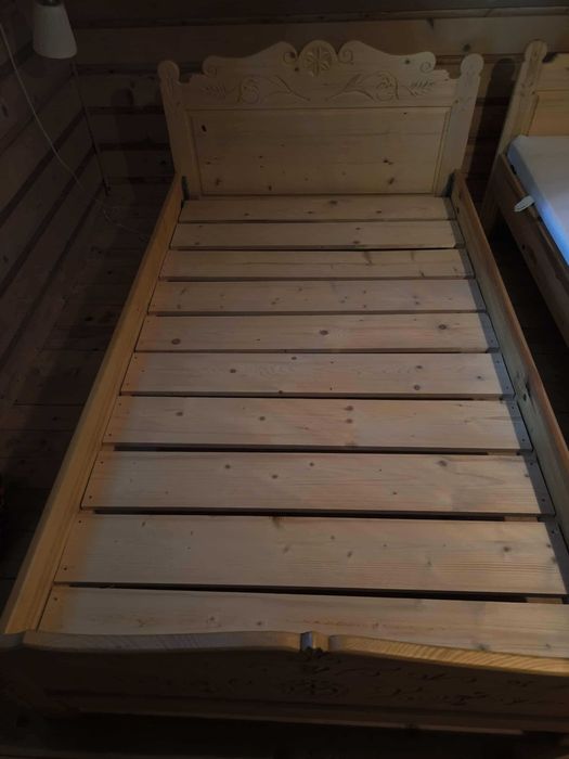 Łóżko w stylu góralskim