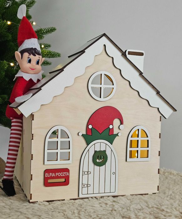 Elf psotnik figlarz figurka do zabawy adwentowej akcesoria elfa