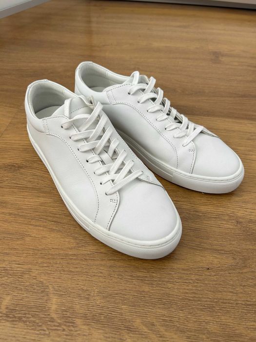 Massimo Dutti nowe męskie skórzane buty sneakers