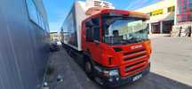 Scania R420  Scania chłodnia + tandem chłodnia przejazdowy, 2x winda