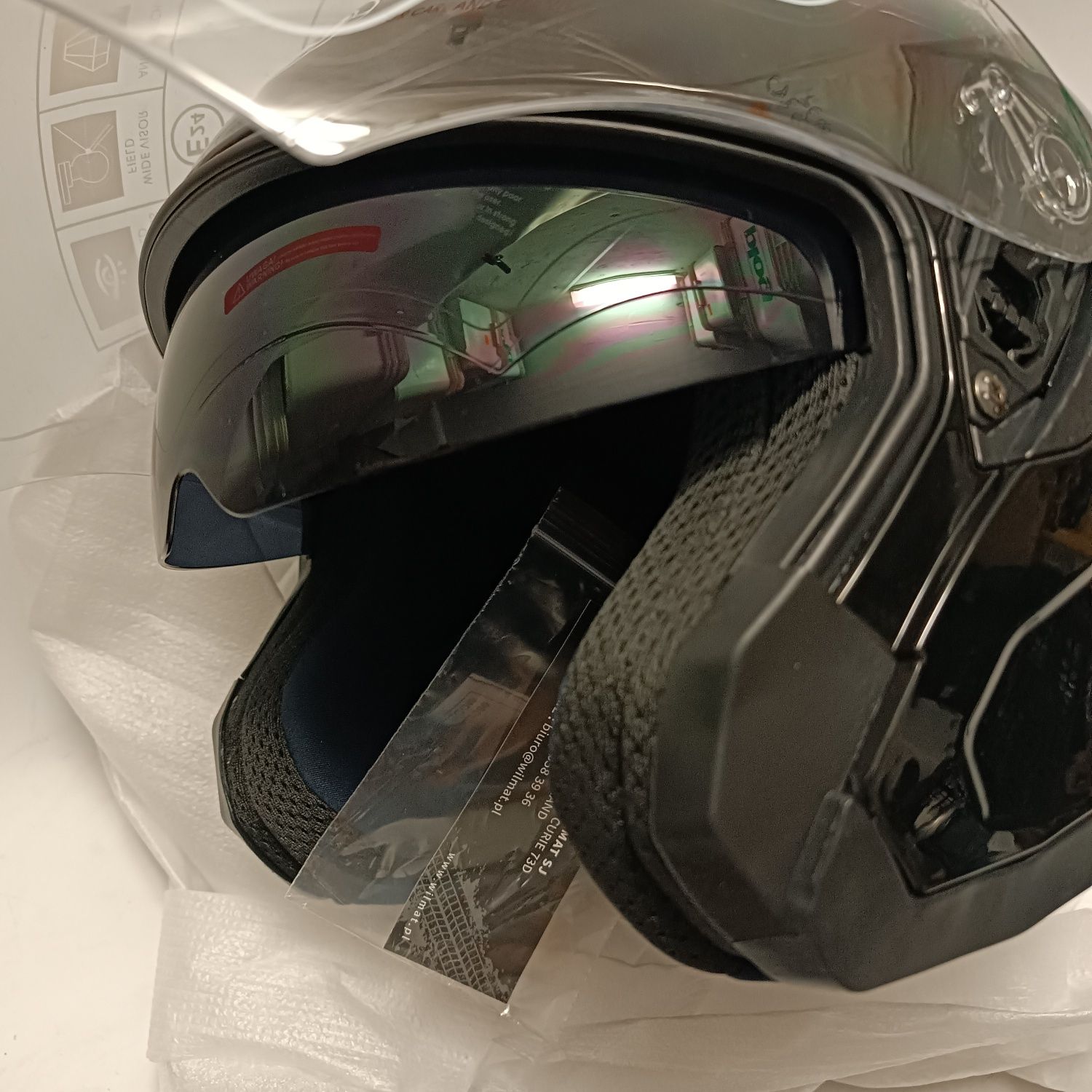 Kask Otwarty Jet Blenda Chopper Cruiser Skuter Komfortowy CE Czarny
