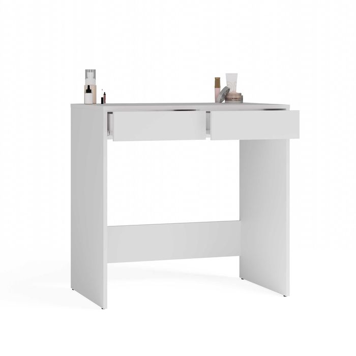 BIURKO MARINA 2S 2 Szuflady Młodzieżowe na Laptop Do Biura BIAŁE