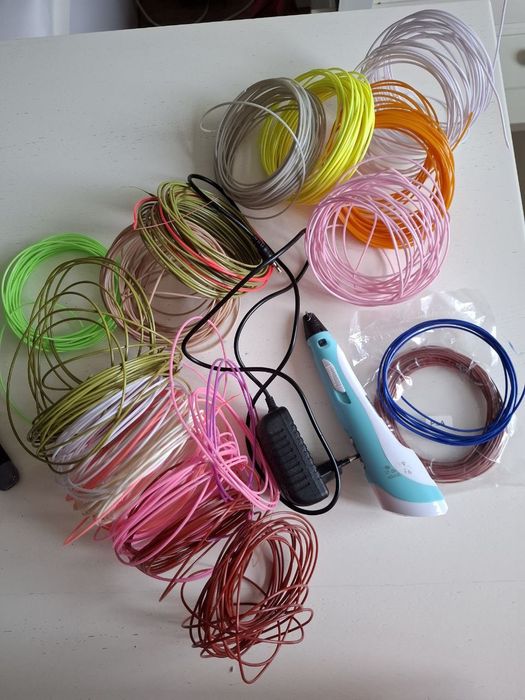 Długopis 3D + zestaw wielu kolorów filamentu