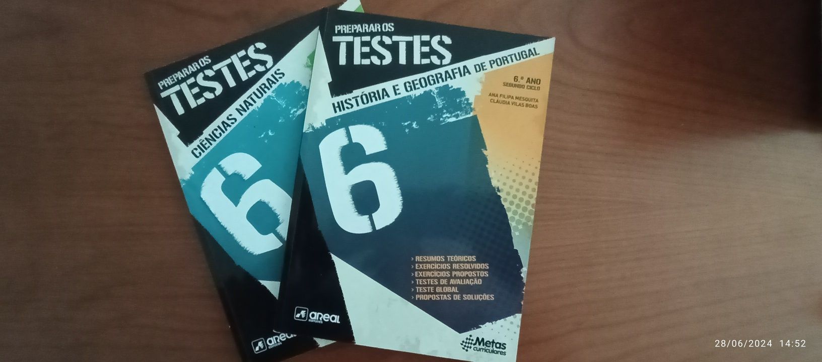 Livros preparação de testes 6 Ano