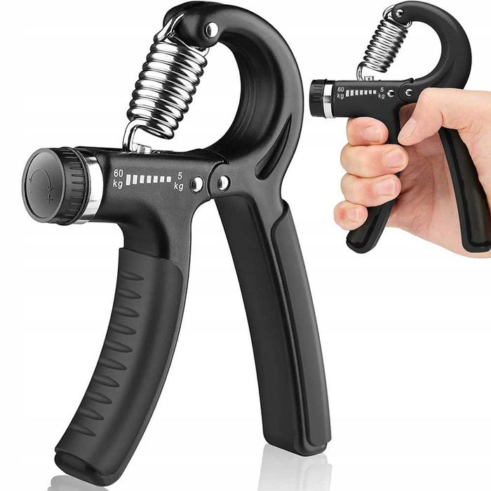 ŚCISKACZ do Ćwiczeń RĄK DŁONI REHABILITACJI  Z Regulacją  Opór 5-60 kg