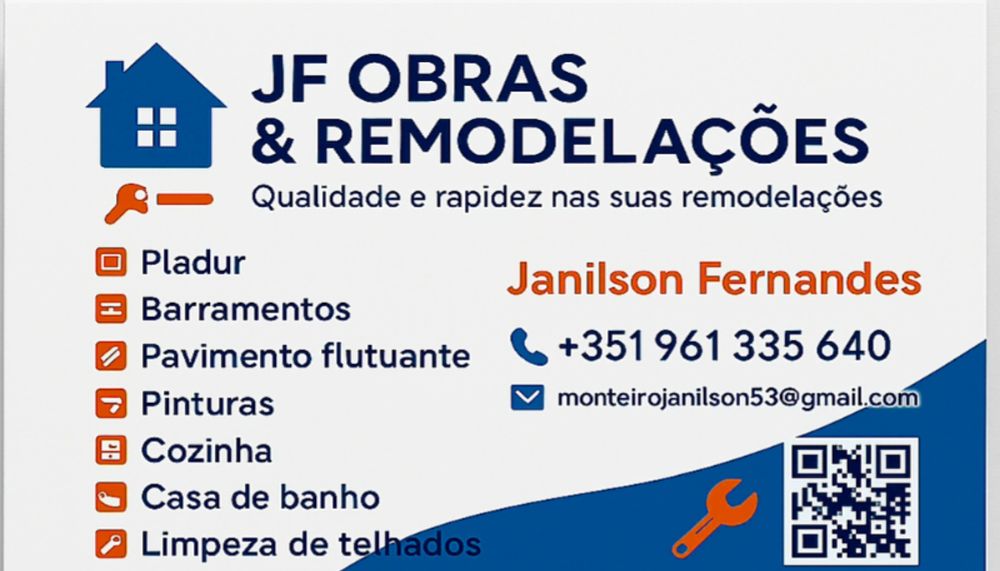 Obras em geral- remodelações e reparações
