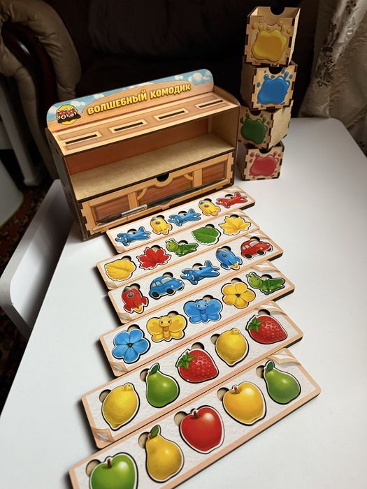 Сортер по кольорам Чарівний комодик Ань Янь