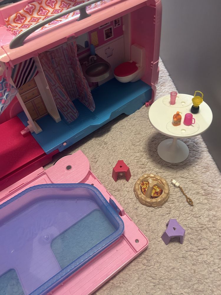 Camper Barbie duży rozkladany