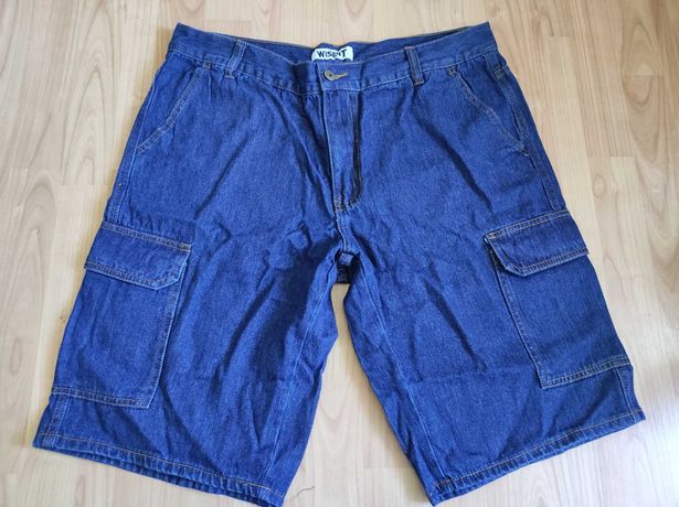 Krótkie spodenki męskie jeansowe r. 54 Wisent