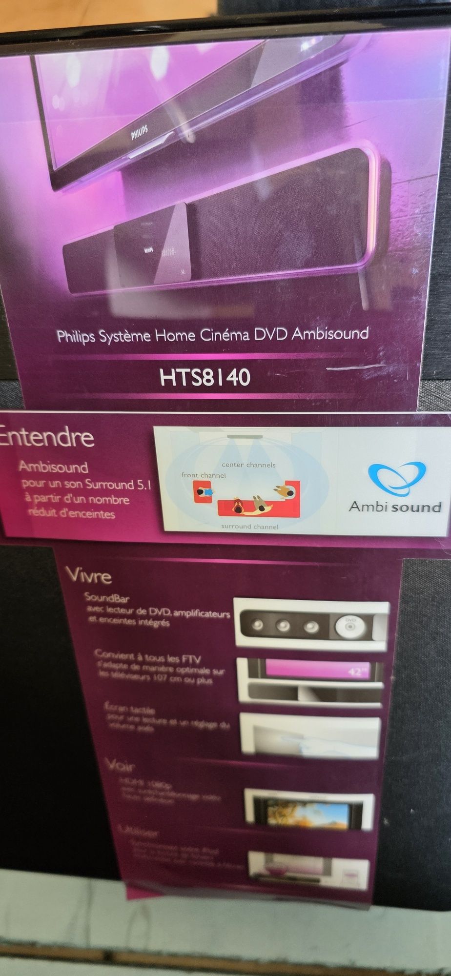 Armario TV + TV + Ambisound Philips