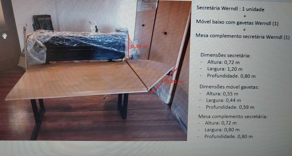 Mobiliário de Escritório - conjunto ou unidades