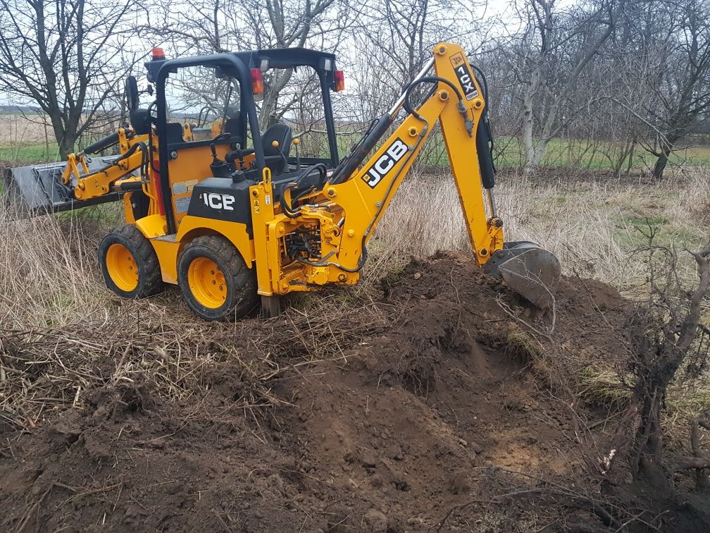 WYKOP SAM!!! koparko ładowarka minikopatka JCB 1CX wynajem wypozycze!!