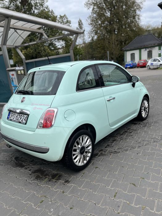 Fiat 500 mięta  panoramiczny dach