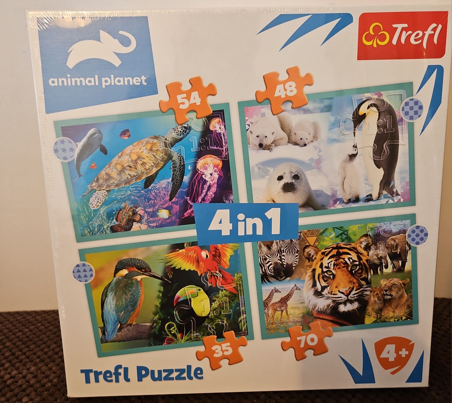 Puzzle 4in1 4+ nowe