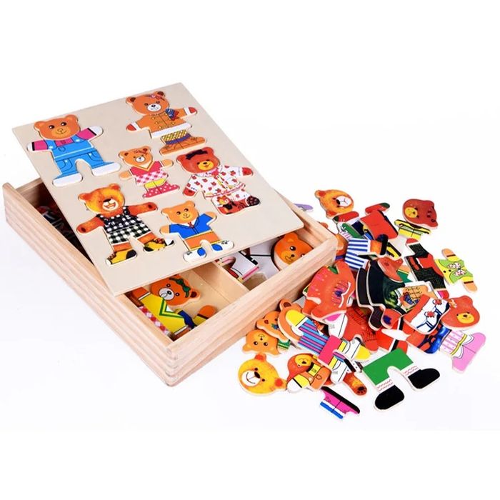 Іграшка гардероб для 6-ти ведмедів. Пазли