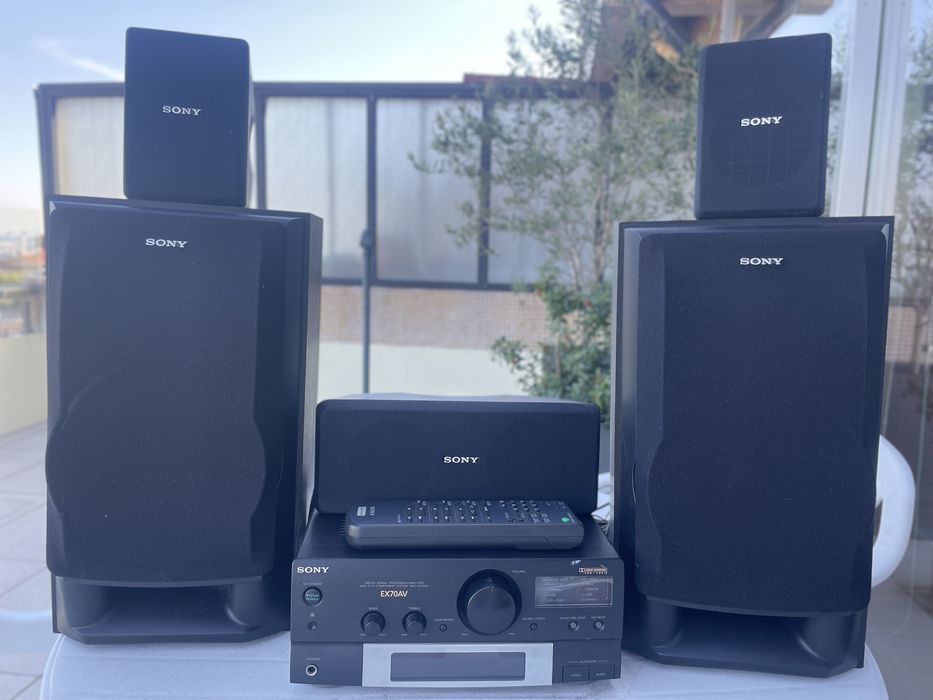 Amplificador e Colunas SONY Dolbi Surroun