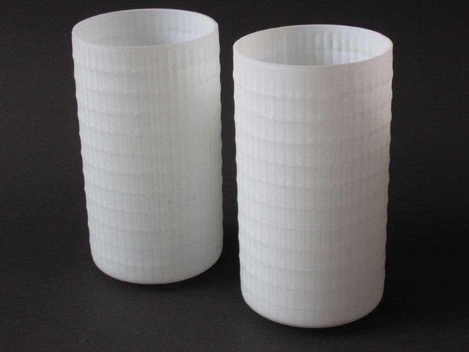 Klosze białe, mleczne, PRL