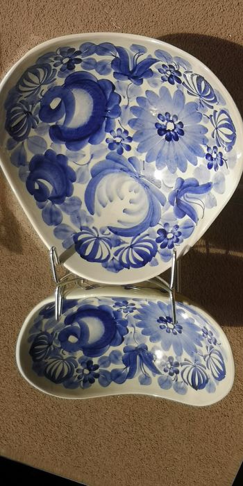 Fajans Włocławek. Kosz na owoce. Patera.