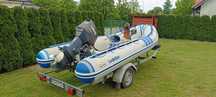Łódź RIB LodeStar 450 z silnikiem Yamaha 70KM i przyczepką