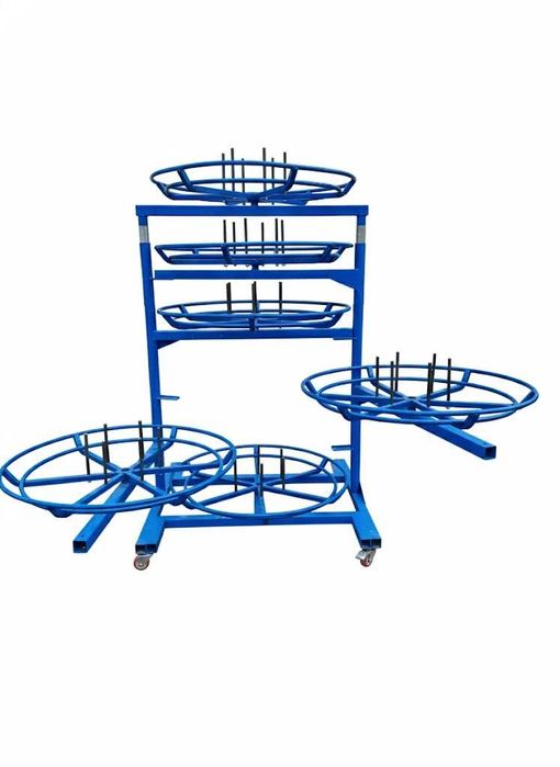 Regał  stojak do węży hydraulicznych, 6 półek