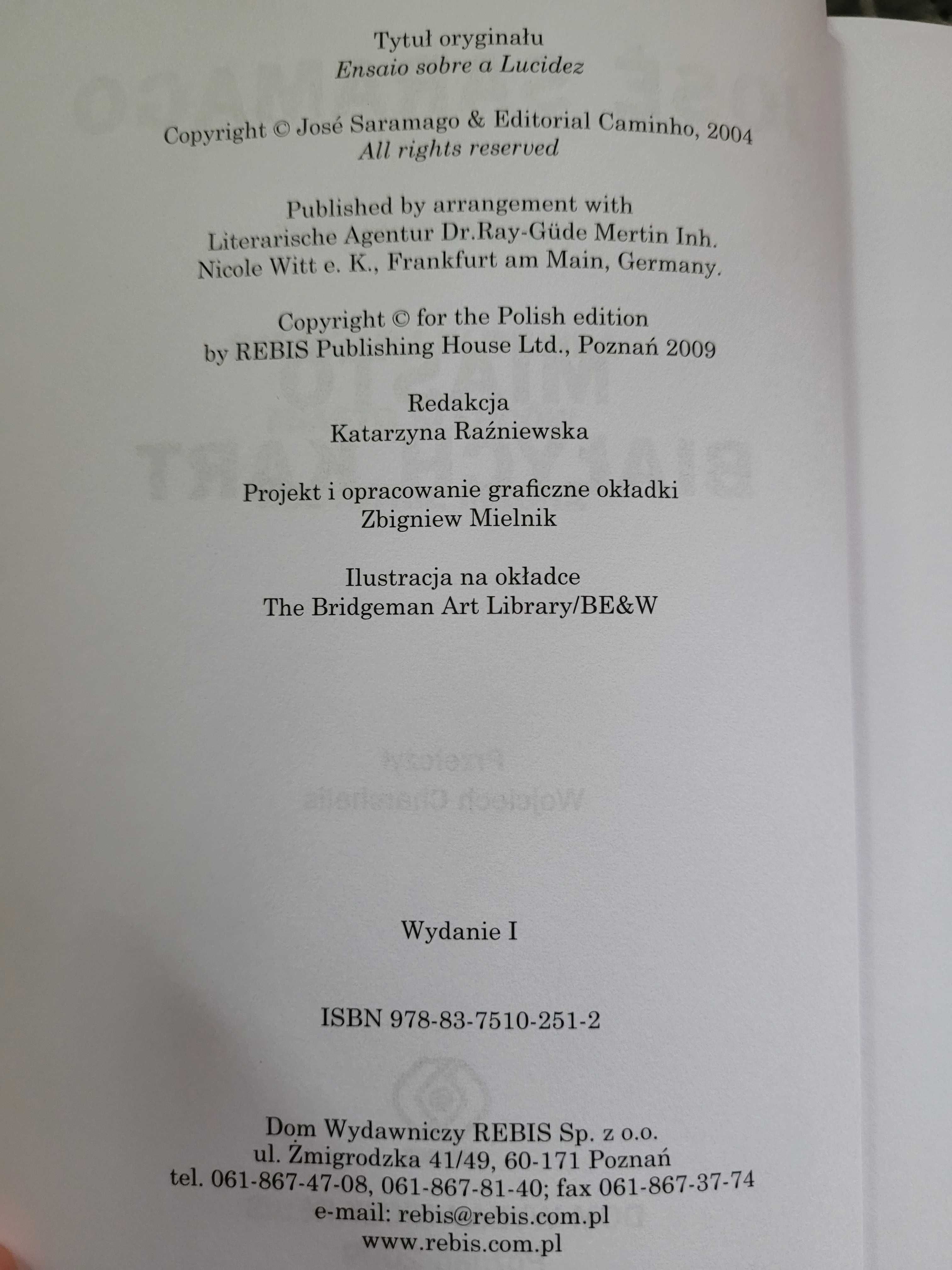 Miasto białych kart Jose Saramago