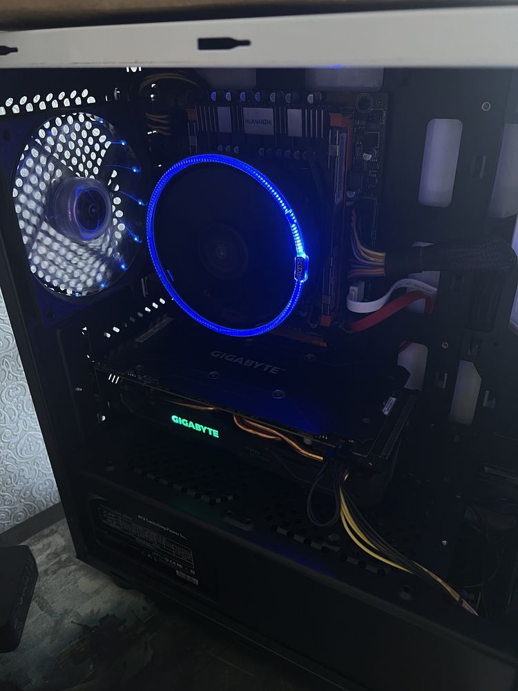 Игровой компьютер пк intel 6ядер amd radeon rx580 8gb ssd озу 16g rgb
