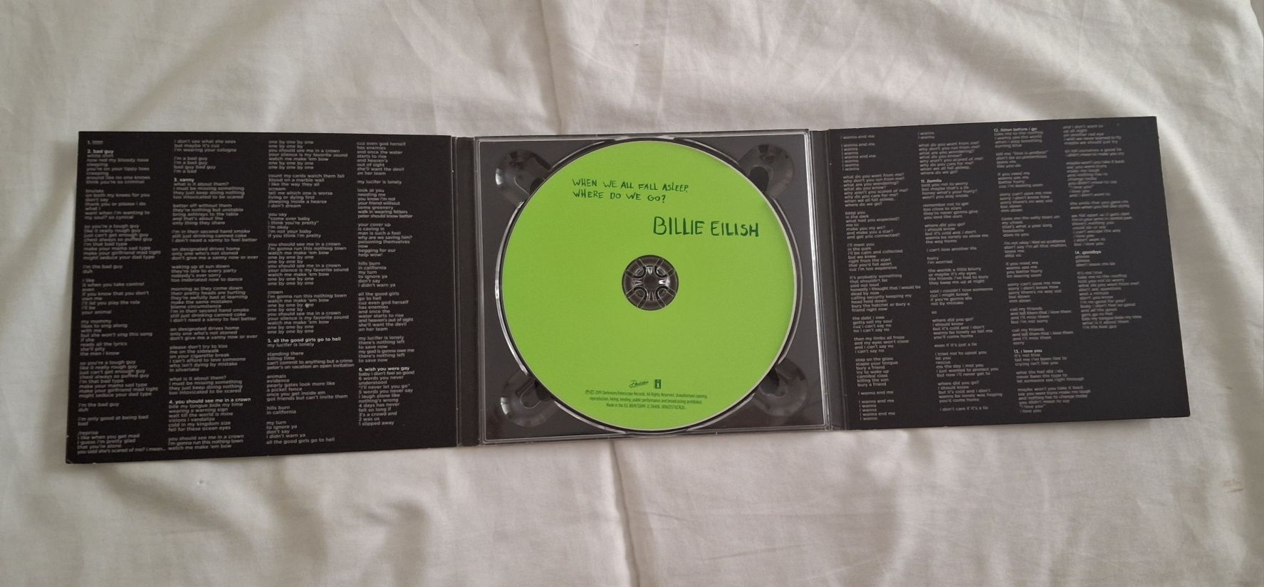 CD Billie Eilish - When We All Fall Asleep Where Do We Go?