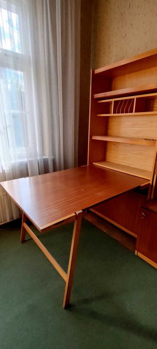 Meblościanka sekretarzyk z rozkładanym blatem PRL