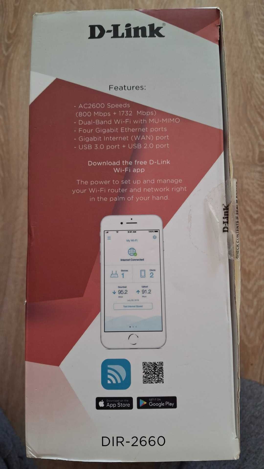 Router D-Link DIR-2660 EXO wi-fi WLAN 802.11a/b/g/n/ac 2600Mb/s AC2660
