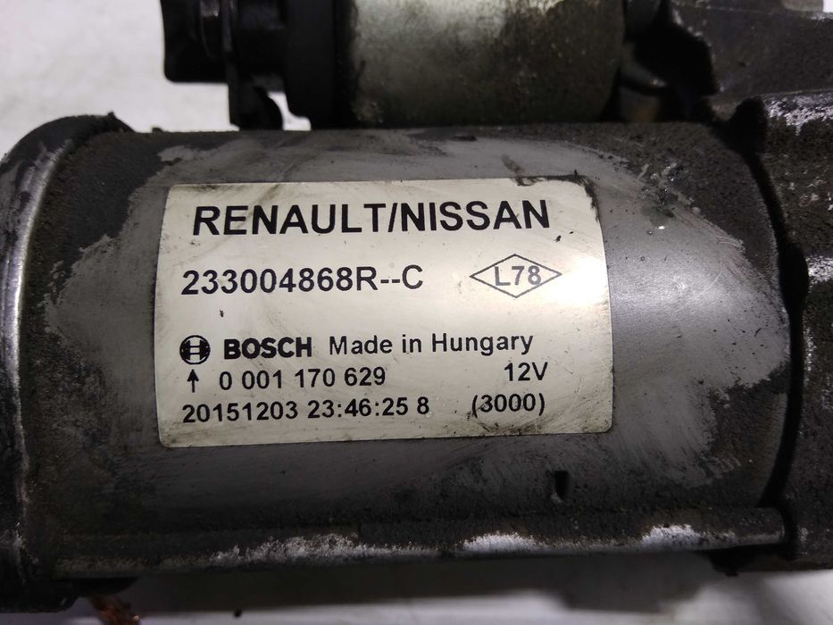 Стартер Renault Kangoo, Nissan Qashqai, Dacia Duster. Стартер Дастер