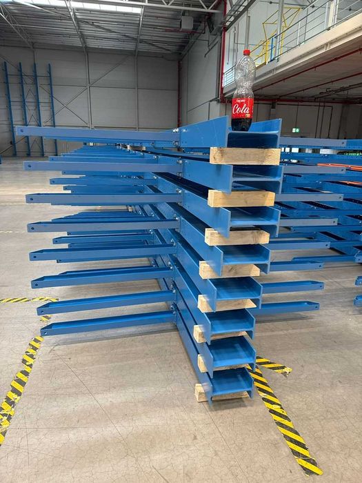 Regały magazynowe wspornikowe dwustronne H600cm dłużycowe JAK NOWE