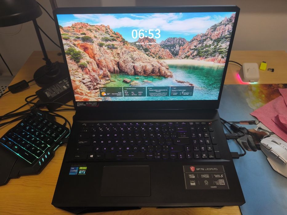 Laptop gamingowy do gier MSI GP76 11UG i7 11800UH RTX3070 32GB RAM 1TB