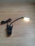 Lampka biurkowa przenośna led 3 poziomy świecenia usb z klipsem