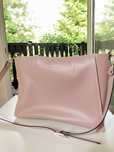 Elegancka pudrowa matowa torebka Shopper Rylko nowa