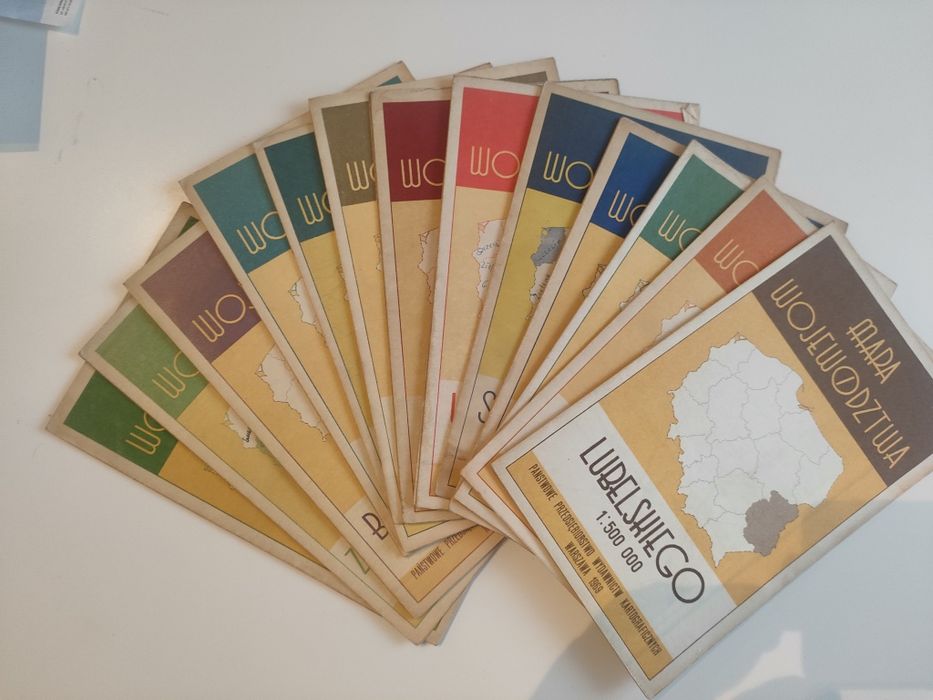 Mapy województw PRL