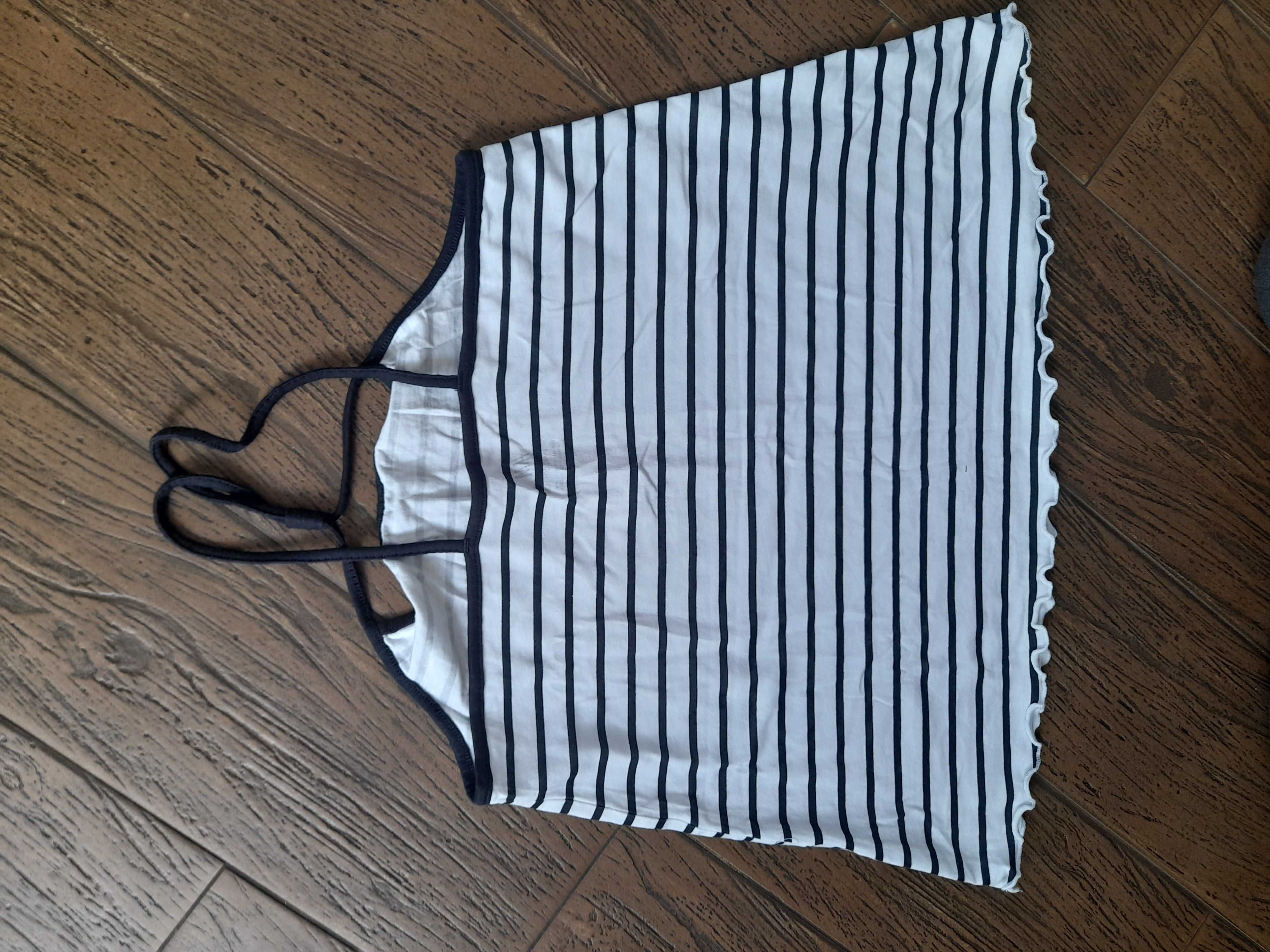 Koszulka h&m 146/152 paseczki lato