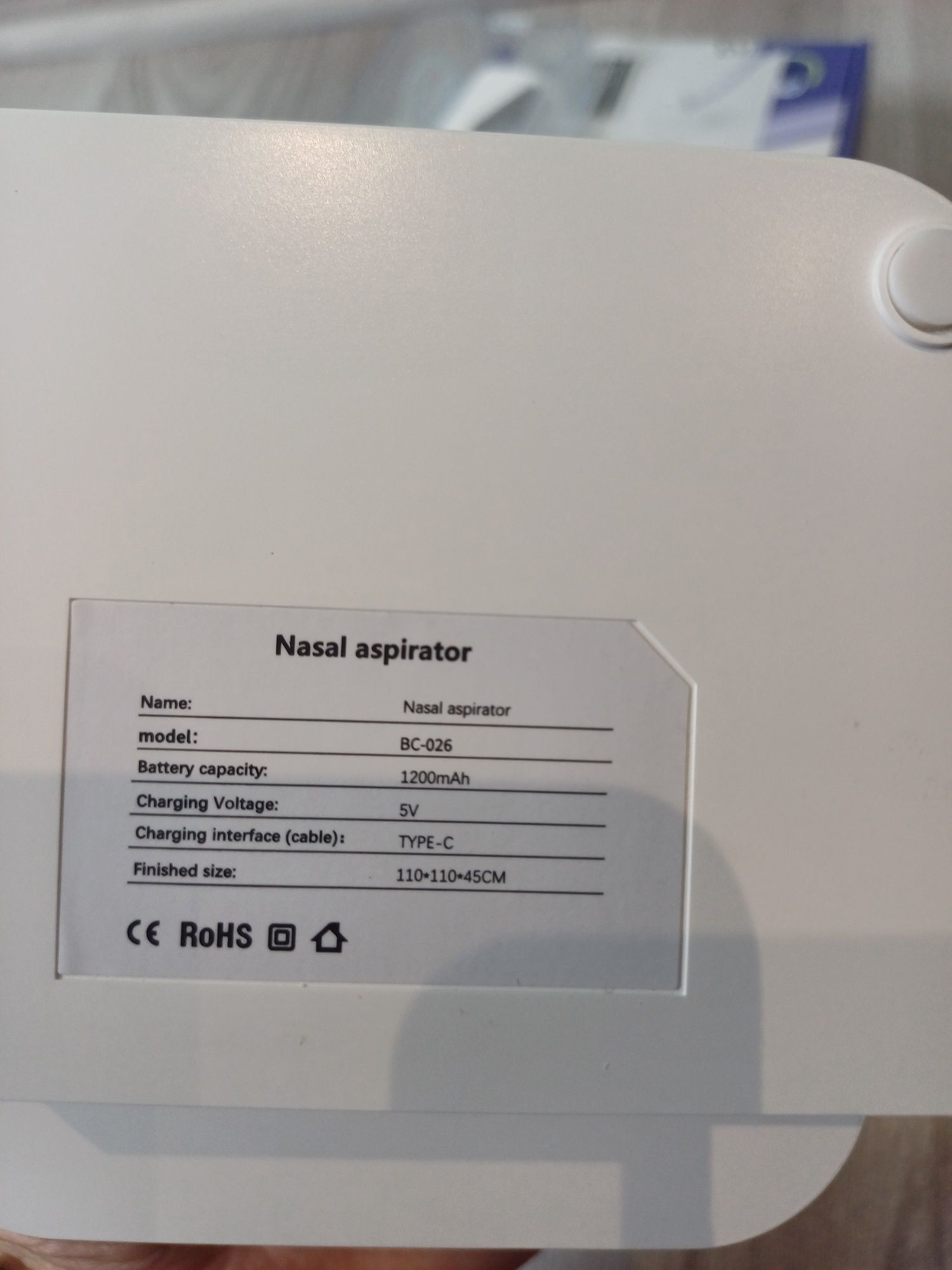 Aspirator do nosa dla niemowląt