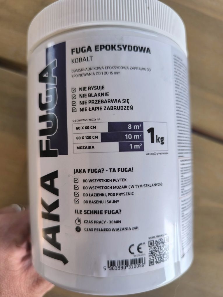 Fuga epoksydowa kobaltowa