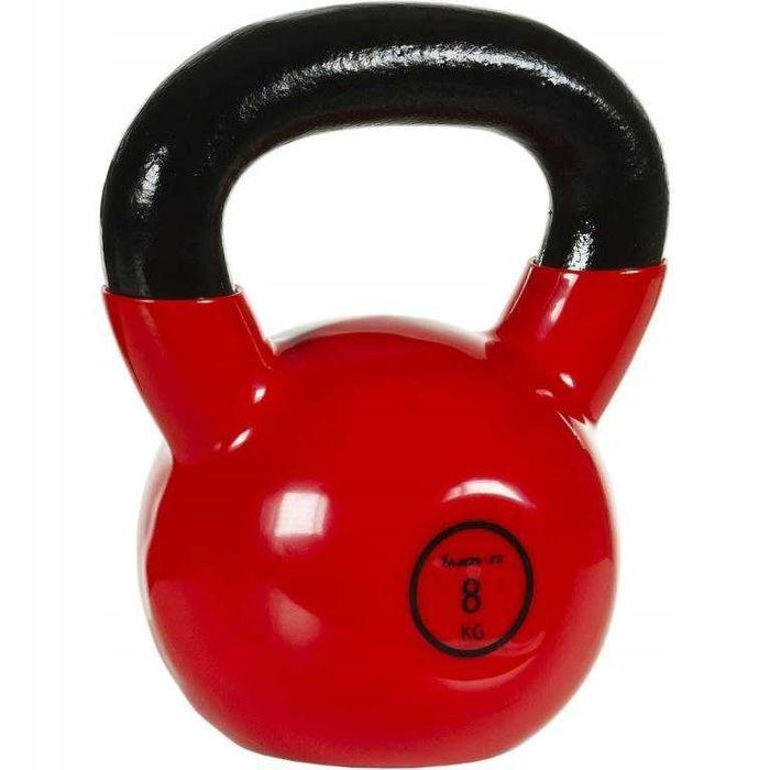 MOVIT 8kg Profesjonalna hantla kula Kettlebell czerwono - czarny NrP11