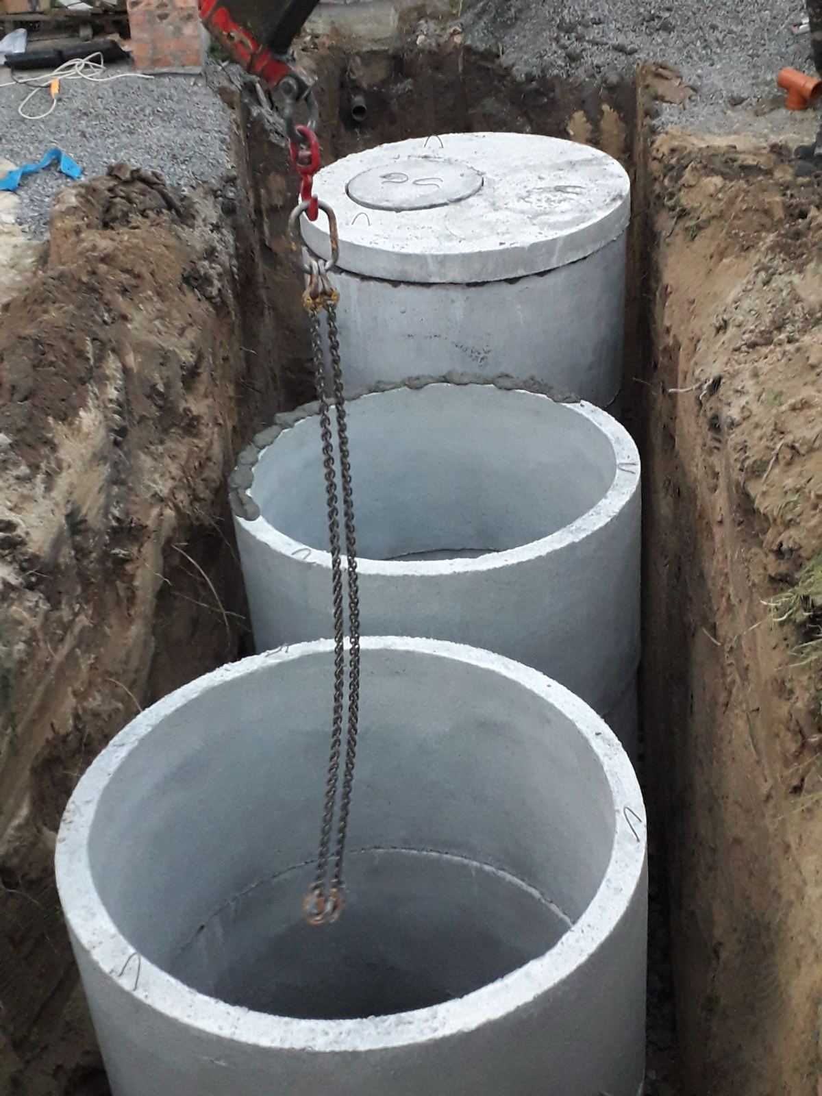 септики під ключ каналізація бетонні кільця круги екскаватор послуги