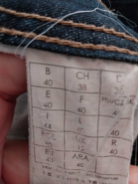 Calças jeans escuro straight fit