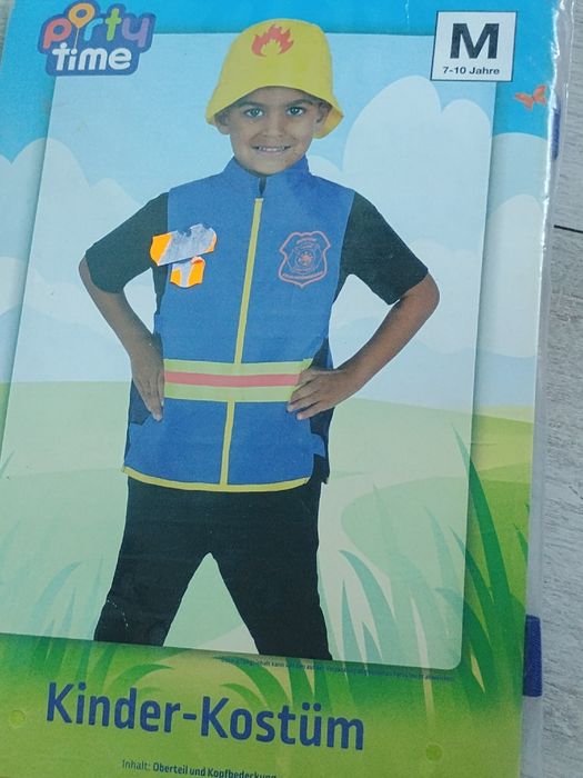 Strażak Sam straż pożarna kostium przebranie strój karnawałowy 116/122