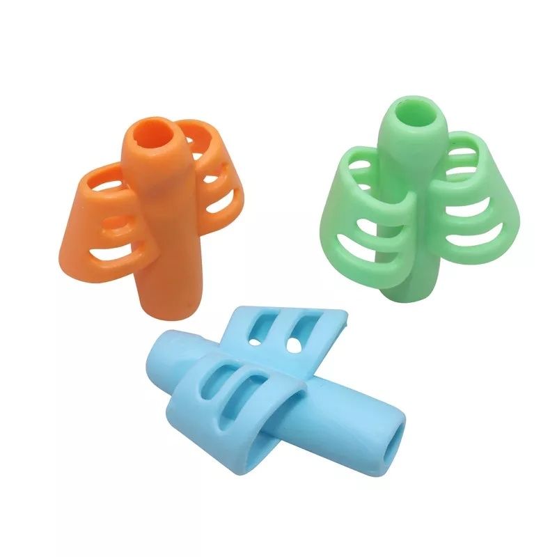 Suporte em silicone de caneta para aprendizagem e correcção para crian