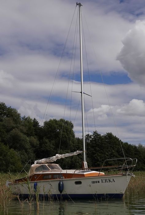 żaglówka 8,5m z przyczepką Kompozyt Mahoń webasto, prąd, silnik Yamaha